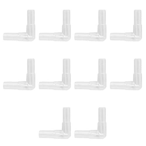 Aquamania Airline Elbow Connector (Clear, 6mm, 2 pack)