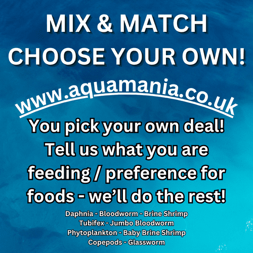 Aquamania Mix & Match Fish Live Foods Deal