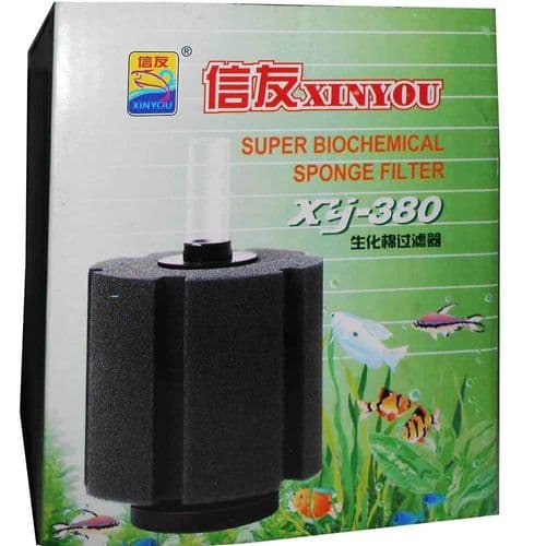 Aquarium Super BioChemical Sponge Filter - XY380 Jumbo