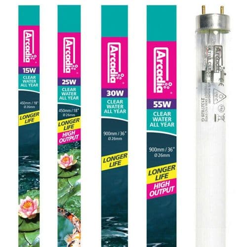 Arcadia UV Tube 2-Pin - Range (for UV Pond Sterilisation)