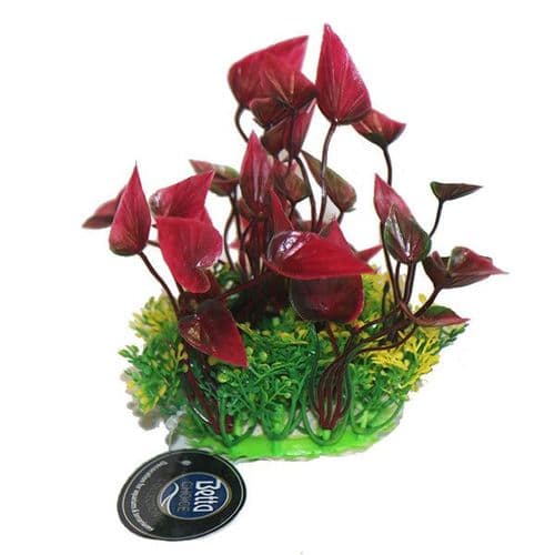 Betta 5" Red Plastic Plant (PP613)