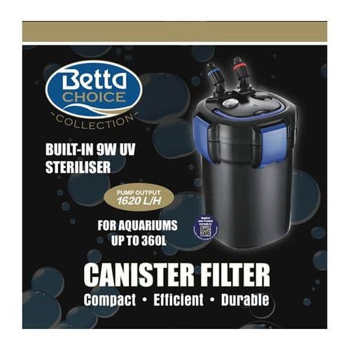 Betta Choice 1620 UV External Canister Filter