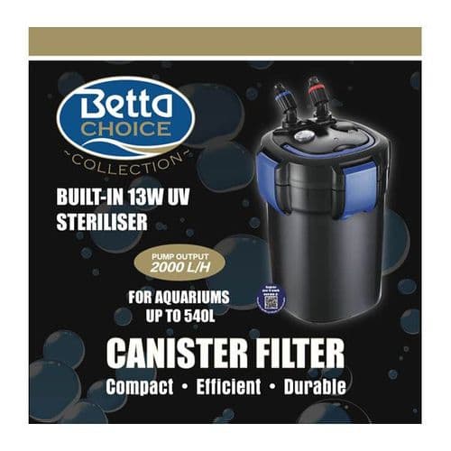 Betta Choice 2000 UV External Canister Filter