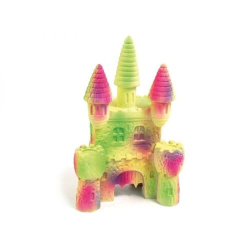 Blue Ribbon Fluro Castle - Aquarium Ornament
