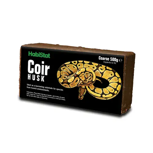 Habistat Coir Husk Block Coarse 500g