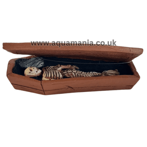 Hugo Kamishi Skeleton Coffin Aquarium Ornament