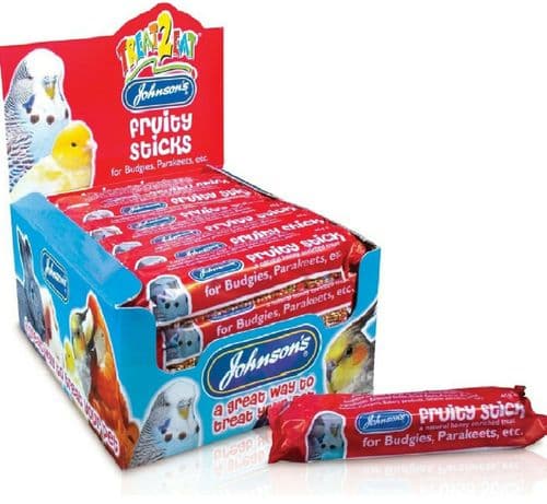 Johnsons JVP Budgie / Parakeet Fruity Sticks Treat (46g)