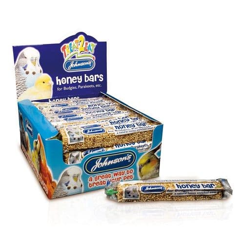 Johnsons JVP Budgie / Parakeet Honey Bars Seed Stick Treat