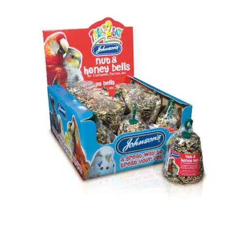 Johnsons JVP Cockatiel / Parrot Nut & Honey Seed Bell (60g)