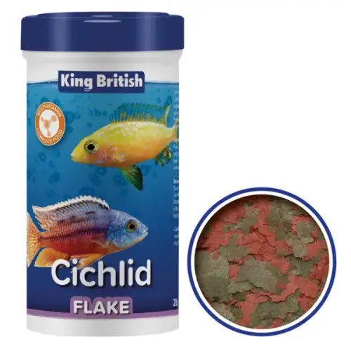 King British (KB) Cichlid Flake (with IHB) Dry Fish Food