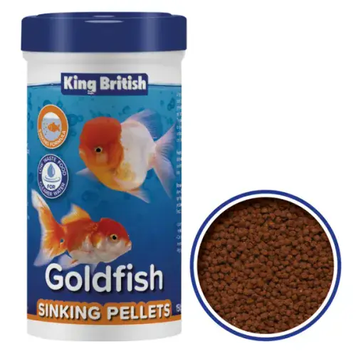 King British (KB) Goldfish Sinking Pellets 140g Dry Fish Food (NEW PACKAGING, SAME PRODUCT)