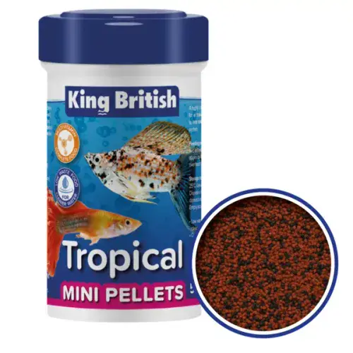 King British (KB) Tropical Mini Pellet 55g Dry Fish Food
