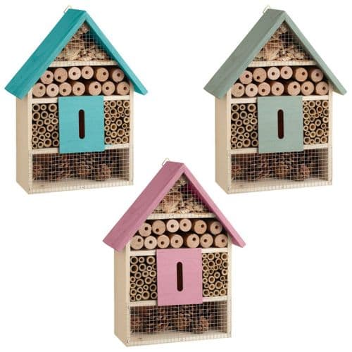 Large Bug / Insect Hotel (Blue / Pink / Green)