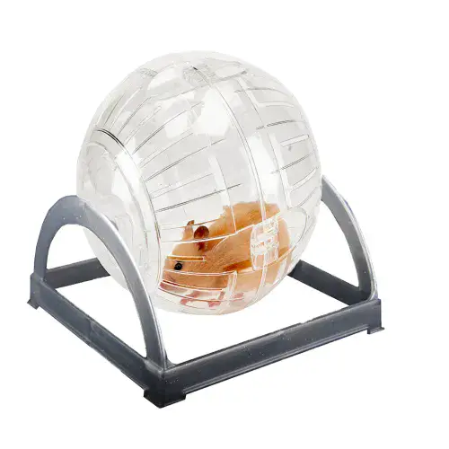Little Zoo Hamster Ball and Stand 18cm