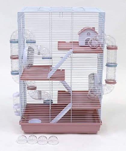 Little Zoo Harriet Pink / Blue Small Animal / Hamster Cage