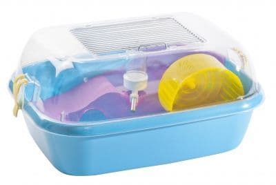 Little Zoo Hunter Hamster Cage 8434 - Pink / Blue - Small Hamsters, Mice