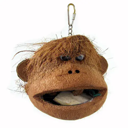 Little Zoo Java Coco Monkey - Bird Coconut Toy 20cm