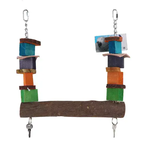 Little Zoo Key Trapeze Parrot Swing / Perch (31cm)