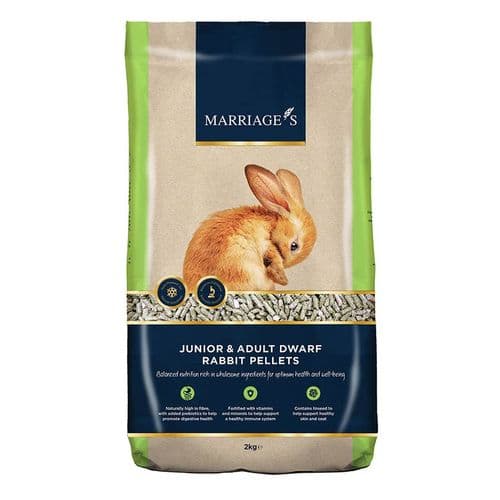 Marriage's Junior Rabbit and Adult Dwarf Rabbit Pellets