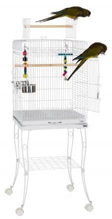 Rainforest Cages Gama Large Bird Cage & Stand (Black / White)