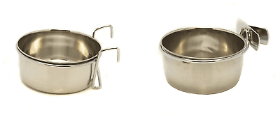 Rosewood Pets Stainless Steel Coop Cups (Hook or Bolt - Range)