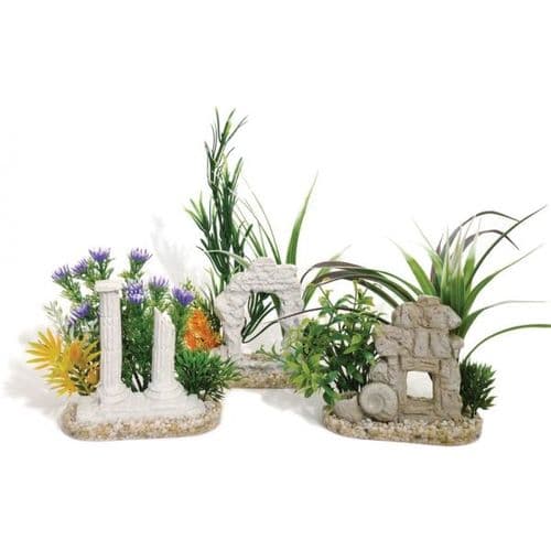 Sydeco Aquaplant Decor Ruins - Plastic Aquarium Plant