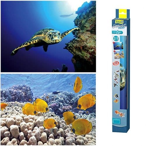 Tetra DecoArt Poster Turtle & Reef (2in1 Poster)