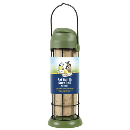 Walter Harrisons Flip Top Fat / Suet Ball & Roll Feeder 22cm