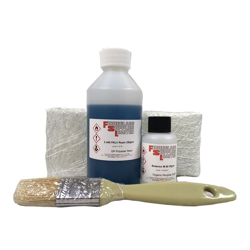 Small Fibreglass Repair Kit for Boats Caravans and Cars 250g
