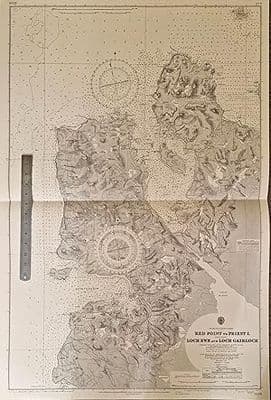 Admiralty Hydrographic Chart No. 2509 Red Point to Priest Island and Loch Gairloch.