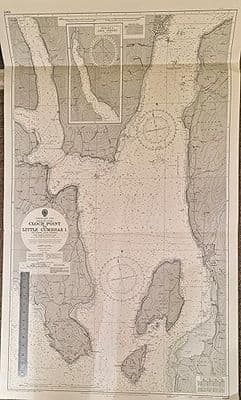 Admiralty Hydrographic Chart No.1907 Cloch Point to Little Cumbrae Island, Loch Striven.