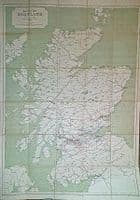 British Transport Commission Railway Clearing House Official Railway Map of Scotland 1960