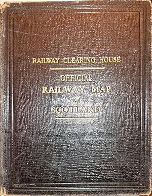 British Transport Commission Railway Clearing House Official Railway Map of Scotland 1960