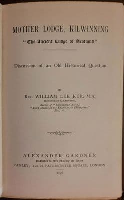 Mother Lodge, Kilwinning - 