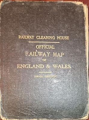 Railway Clearing House Official Railway Map of England & Wales 1919 Small Edition