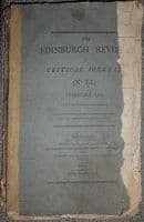 The Edinburgh Review or Critical Journal (No. L) October 1815