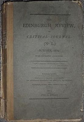 The Edinburgh Review or Critical Journal (No. L) October 1815