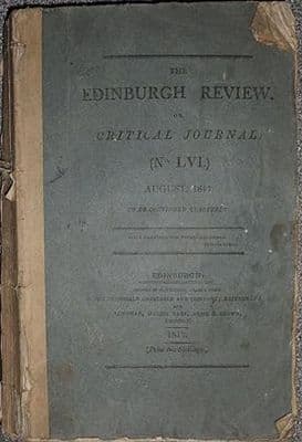 The Edinburgh Review or Critical Journal (No. LVI) August 1817