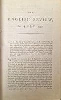 The English Review July 1791 to December 1791