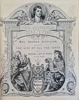 The National Burns Including The Airs Of All The Songs and an Original Life of Burns 4 volumes (comp