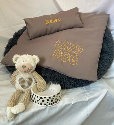 Bailey - Personalised Dog Bedding. Multiple Sizes. Lazy Dog Company.