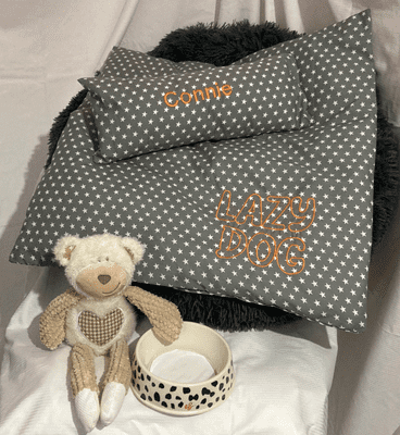 Connie - Personalised Dog Bedding. Multiple Sizes. Lazy Dog Company.