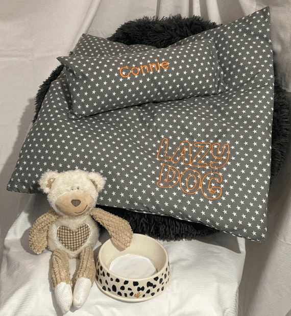 Connie - Personalised Dog Bedding. Multiple Sizes. Lazy Dog Company.