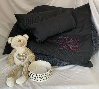Hugo - Personalised Dog Bedding. Multiple Sizes. Lazy Dog Company.