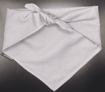 Neckerchief  for Dogs - Grey - by Lazy Dog Company. 2 Sizes Available.