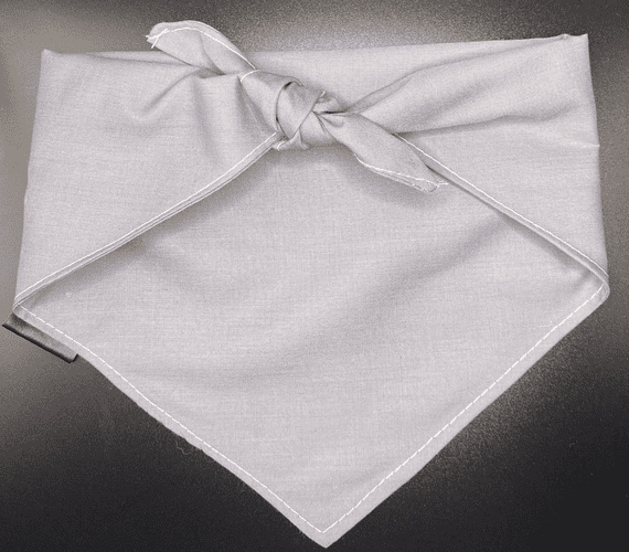 Neckerchief  for Dogs - Grey - by Lazy Dog Company. 2 Sizes Available.