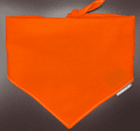 Neckerchief for Dogs - Orange -  by Lazy Dog Company. 2 Sizes Available.