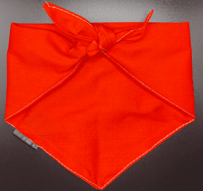 Neckerchief for Dogs - Red - by Lazy Dog Company. 2 Sizes Avalible.