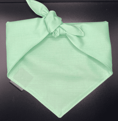 Neckerchief for Dogs - Sage Green - by Lazy Dog Company.  2 Sizes Available.