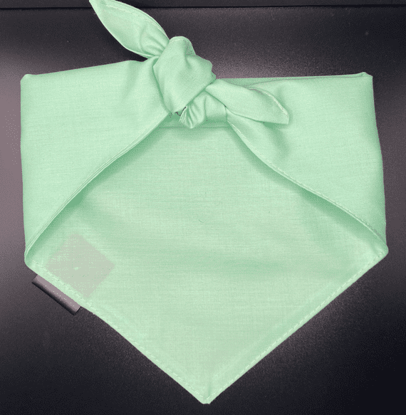 Neckerchief for Dogs - Sage Green - by Lazy Dog Company.  2 Sizes Available.